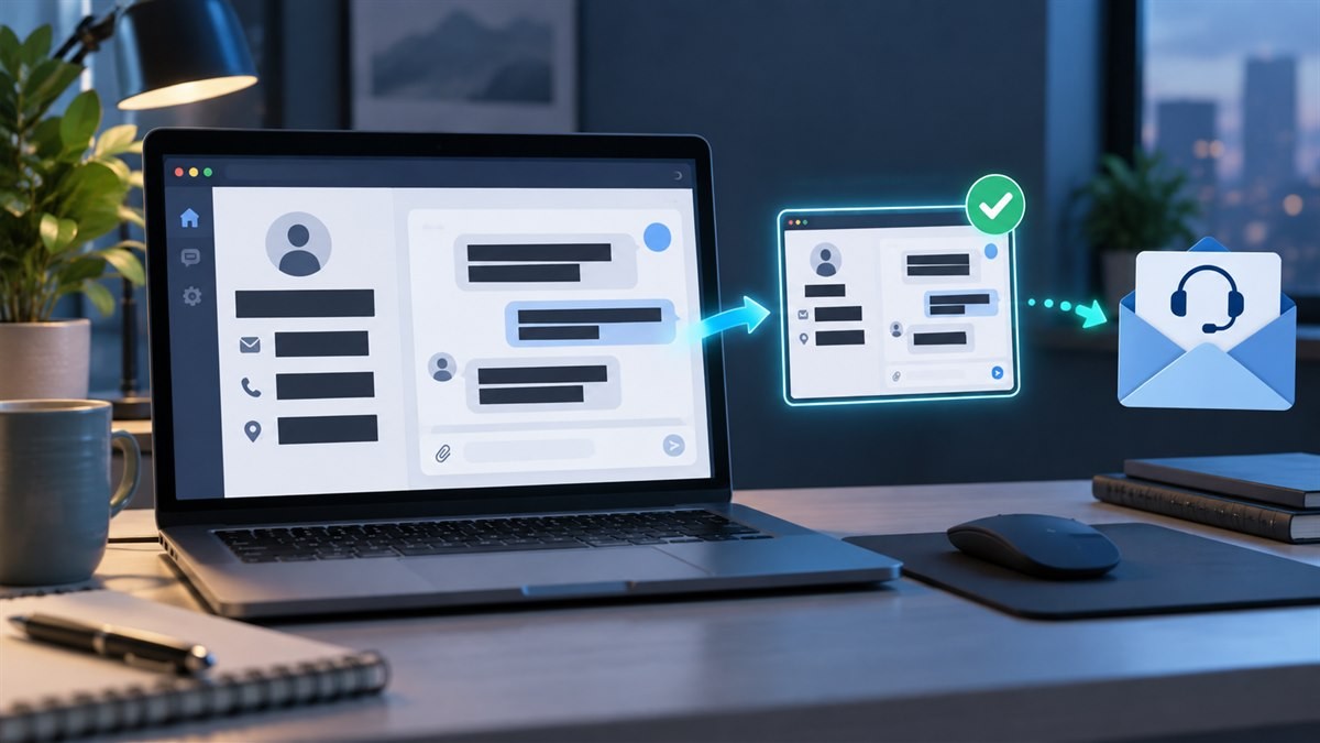 向Letstalk客服提交截图前遮挡联系人和消息内容的隐私脱敏示意