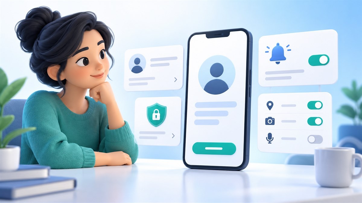 Letstalk首次打开后检查账号通知隐私和必要权限
